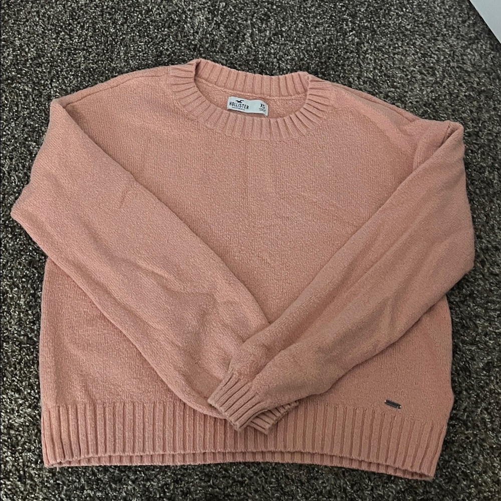 Hollister Soft Pink Crew Neck Sweater